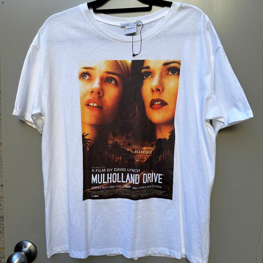 Zara David Lynch Mulholland Drive T-Shirt - size large